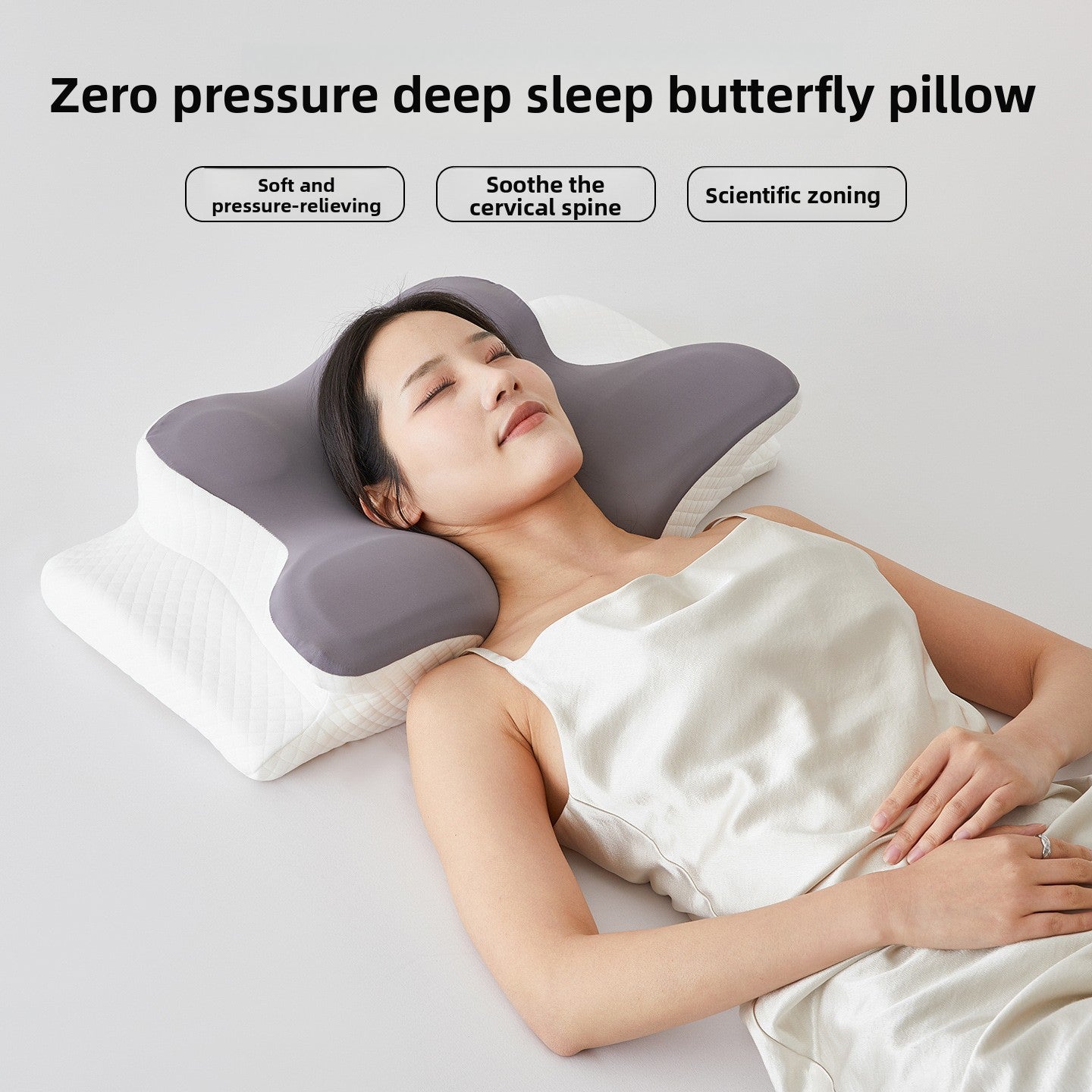 Olira Cervical Neck Pillow - Contoured Memory Foam for Neck & Back Pain, All Sleep Positions